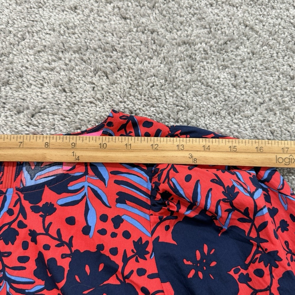 Lilly Pulitzer Lynnley Long Sleeve Top M NWT Heron My Own Resort Preppy Floral - Picture 5 of 13